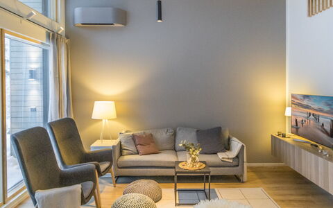 Villa Aava: Furniture, Chair, Outdoor Furniture, Table, Wood, Outdoor Table, Kitchen & Dining Room Table, Shade, Garden, Umbrella