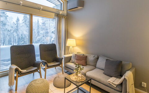 Villa Aava: Furniture, Chair, Outdoor Furniture, Table, Wood, Outdoor Table, Kitchen & Dining Room Table, Shade, Garden, Umbrella