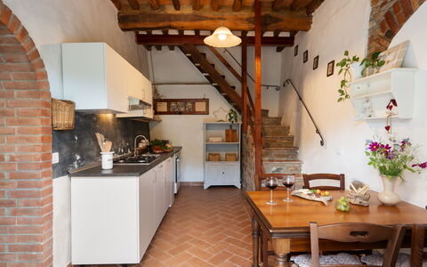 Villa Dei Tigli: Furniture, Property, Table, Plant, Building, Wood, Cabinetry, Chair, Interior Design, Floor