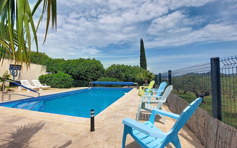 Les Lauriers Blancs: Swimming Pool, Blue, Outdoor Furniture, Furniture, Resort, Leisure, Composite Material, Shade, Sunlounger, Landscaping