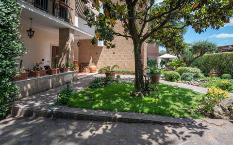 A Casa Di Camillo, Nepi, a C, Wifi: Plant, Property, Building, Road Surface, Tree, Land Lot, Urban Design, House, Neighbourhood, Residential Area