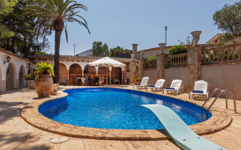 Les Oliveres: Water, Property, Swimming Pool, Azure, Plant, Tree, Sky, Outdoor Furniture, Building, Leisure