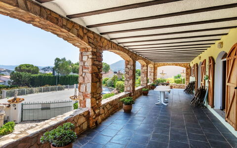 Les Oliveres: Plant, Flowerpot, Houseplant, Shade, Sky, Wood, Tree, Floor, Porch, Leisure