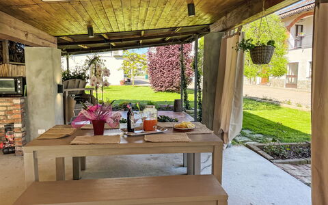 Castell' Alfero 100: Plant, Table, Building, Wood, Interior Design, Window, Houseplant, Shade, Floor, Tree