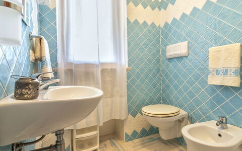 Giovanna: Property, Plumbing Fixture, Bathroom Sink, Tap, Sink, Bathroom, Purple, Green, Blue, Interior Design