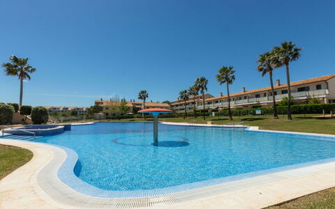 Dama: Water, Sky, Plant, Swimming Pool, Azure, Tree, Shade, Outdoor Furniture, Arecales, Leisure