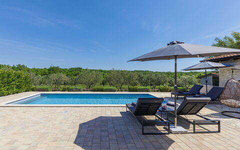 Claudia: Sky, Water, Plant, Swimming Pool, Azure, Shade, Chair, Outdoor Furniture, Tree, Umbrella