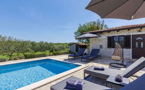 Claudia: Water, Property, Sky, Azure, Shade, Swimming Pool, Plant, Outdoor Furniture, Tree, Residential Area