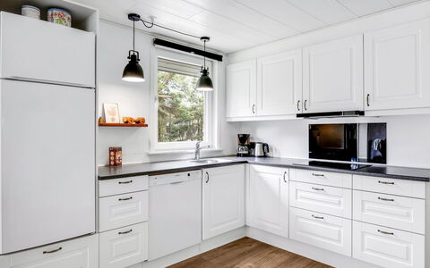 Manko - 1Km from the Sea: Kitchen, Cabinetry, Kitchen Appliance, Countertop, Flooring, Major Appliance, Wood, Interior Design, Furniture, Drawer