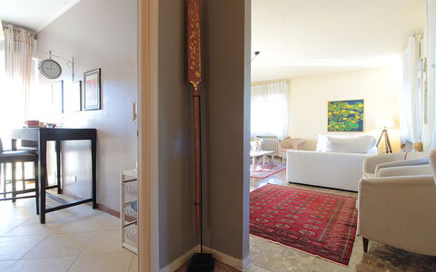 Provenzale Apartment, Garda Lake, Jacuzzi, Fitness: Furniture, Building, Comfort, Wood, Door, Flooring, Floor, Shade, House