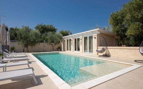 Terra Mater: Swimming Pool, Composite Material, Estate, Resort, Outdoor Furniture, Water Feature, Tile, Shade, Concrete, Design