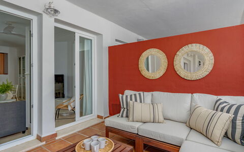 Aldea Hills: Table, Furniture, Couch, Wood, Comfort, Lighting, Studio Couch, Interior Design, Living Room, Shade