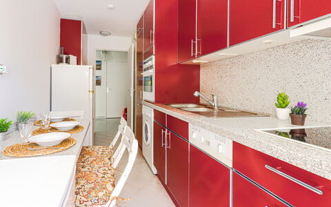 L'Antonia: Cabinetry, Countertop, Property, Building, Kitchen, Orange, Interior Design, Architecture, Floor, Drawer