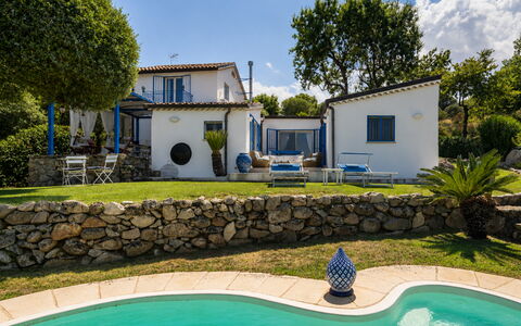 Villa Acquaro, Santa Caterina Dello Ionio, Pool, A: Blue, Home, Estate, Resort, Cottage, Shade, Swimming Pool, Garden, Landscaping, Villa