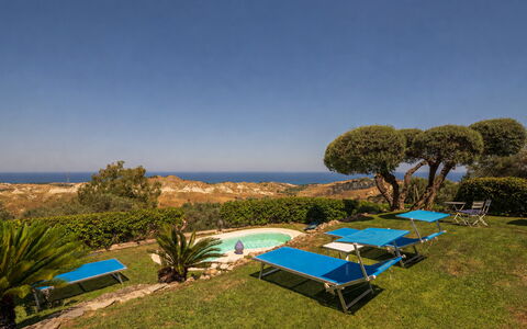 Villa Acquaro, Santa Caterina Dello Ionio, Pool, A: Blue, Shrub, Landscape, Swimming Pool, Resort, Outdoor Furniture, Garden, Landscaping, Shade, Eco Hotel
