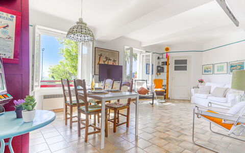 Le Palais Foch: Furniture, Table, Picture Frame, Window, Decoration, Interior Design, Flooring, Chair, Floor, Living Room