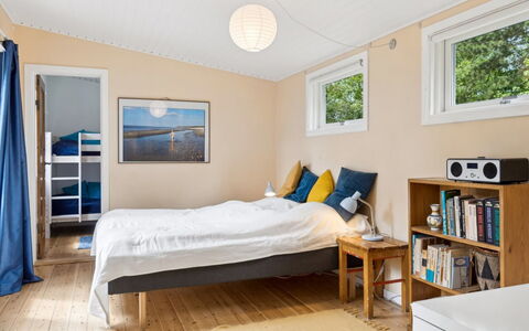Heidl - 1.3Km to the Fjord: Furniture, Interior Design, Flooring, Floor, Wood, Ceiling, Room, Bedroom, Bed, Lighting
