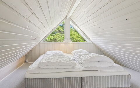 Efimija - 1.4Km from the Sea: Wood, Ceiling, Bedroom, Floor, Flooring, Interior Design, Bed, Bedding, Attic, Wood Flooring