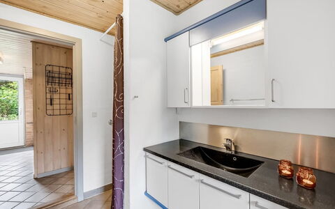 Dorithea - 1.3Km from the Sea: Flooring, Wood, Interior Design, Ceiling, Floor, Countertop, Plumbing Fixture, Kitchen, Room, Cabinetry