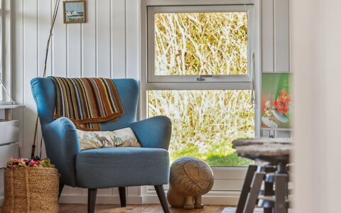 Usbjorn - 500M from the Sea: Furniture, Interior Design, Flooring, Textile, Home, Floor, Chair, Living Room, Room, Lighting