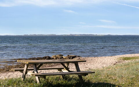 Milrid - 100M from the Sea: Blue, Water, Body Of Water, Outdoor Bench, Picnic Table, Horizon, Outdoor Furniture, Coastal And Oceanic Landforms, Coast, Furniture