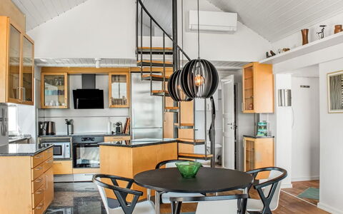 Michel - 25M from the Sea: Furniture, Interior Design, Wood, Flooring, Ceiling, Kitchen, Lighting, Chair, Light Fixture, Floor