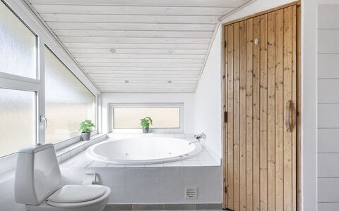 Merta - 150M from the Sea: Flooring, Interior Design, Floor, Wall, Plumbing Fixture, Wood, Ceiling, Bathroom, Room, Lighting