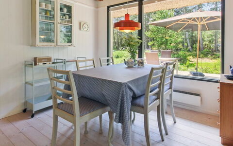 Kersta - 3.3Km from the Sea: Furniture, Interior Design, Chair, Flooring, Table, Dining Room, Kitchen & Dining Room Table, Wood, Floor, Ceiling