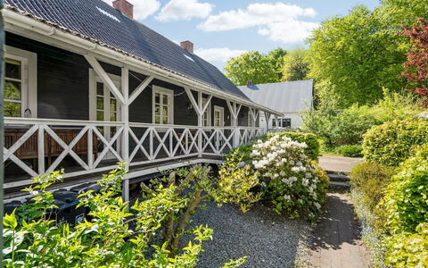 Ejnarine - 600M to the Fjord: Roof, Cottage, Estate, Garden, Farmhouse, Yard, Siding, Landscaping, Driveway, Backyard