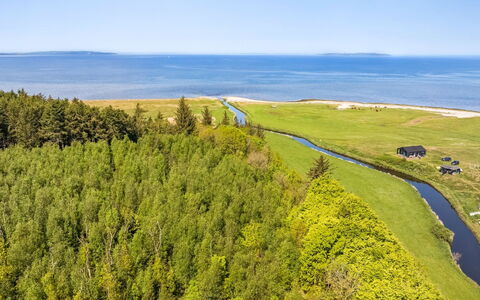 Ejnarine - 600M to the Fjord: Green, Bird'S-Eye View, Grassland, Coast, Coastal And Oceanic Landforms, Aerial Photography, Sea, Ocean, Meadow