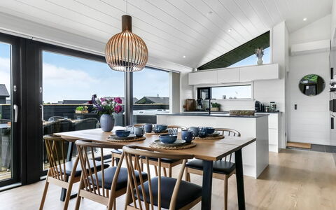 Ata - 400M from the Sea: Furniture, Interior Design, Flooring, Floor, Ceiling, Room, Chair, Table, Apartment, Kitchen & Dining Room Table