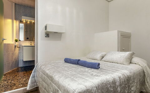 Rosa Maria: Bed, Furniture, Interior Design, Bedroom, Wall, Floor, Flooring, Bed Sheet, Bedding, Room
