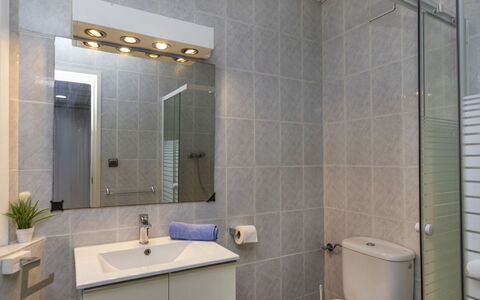 Rosa Maria: Bathroom, Interior Design, Plumbing Fixture, Flooring, Wall, Bathroom Sink, Floor, Sink, Ceiling, Tap