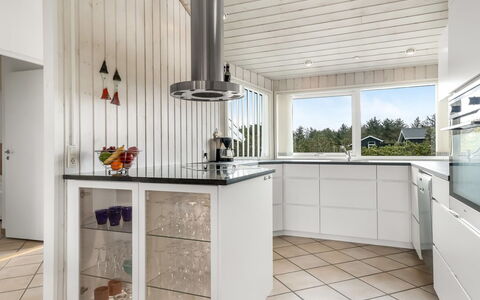 Juris - 950M from the Sea: Kitchen, Interior Design, Flooring, Countertop, Wood, Kitchen Appliance, Floor, Ceiling, Cabinetry, Home Appliance