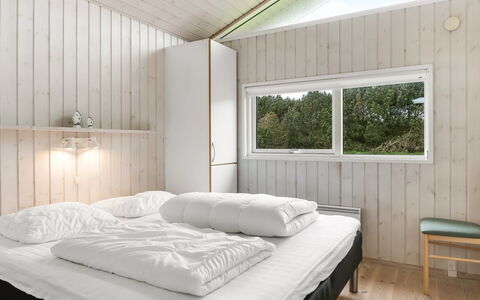 Juris - 950M from the Sea: Bedroom, Bed, Wood, Bedding, Bed Sheet, Ceiling, Interior Design, Floor, Bed Frame, Home