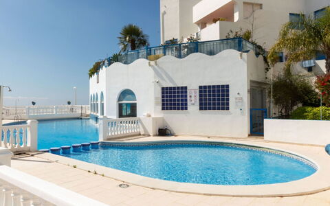 Perla Blanca: Water, Sky, Property, Building, Daytime, Plant, Swimming Pool, Window, Azure, Tree