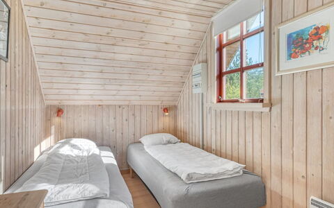 Niesina - 600M to the Fjord: Wall, Wood, Bedroom, Floor, Bed, Flooring, Home, Furniture, Hardwood, House