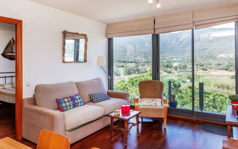 La Fonollera: Furniture, Plant, Table, Wood, Couch, Shade, Window, Interior Design, Living Room, Floor
