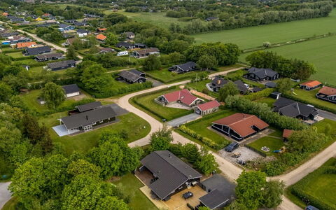 Terkel - 800M to the Fjord: Residential Area, Bird'S-Eye View, Home, House, Landscape, Roof, Aerial Photography, Suburb, Plain, Land Lot