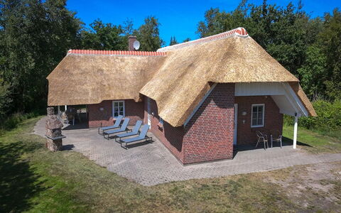 Ejvi - 4Km from the Sea: Thatching, Roof, Cottage, Hut, Driveway, Farmhouse