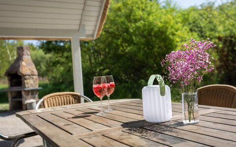 Ejvi - 4Km from the Sea: Drinkware, Bottle, Flowerpot, Serveware, Outdoor Table, Houseplant, Outdoor Furniture, Cut Flowers, Hardwood