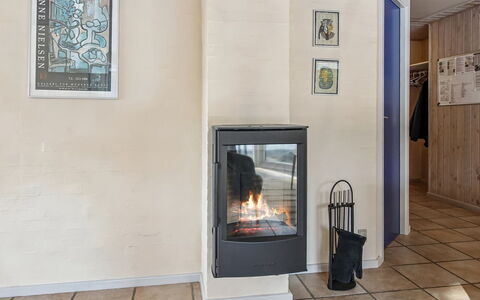 Alina - 1Km from the Sea: Hearth, Wood-Burning Stove, Chimney, Fireplace, Living Room