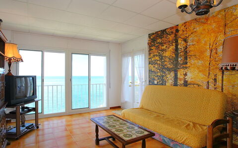 Puerto de la Selva: Room, Property, Furniture, Interior Design, Building, Yellow, Floor, Ceiling, House, Real Estate