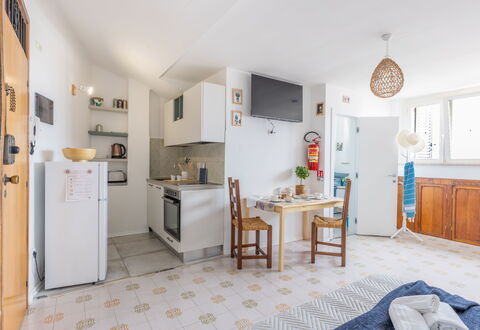 Conero Bluloft: Furniture, Flooring, Apartment, Interior Design, Floor, Room, Major Appliance, Ceiling, Kitchen, Cabinetry