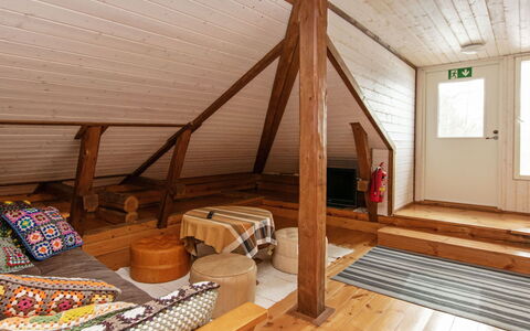 Kaislajärven Huvila: Furniture, Interior Design, Flooring, Floor, Table, Ceiling, Kitchen & Dining Room Table, Lighting, Chair, Home