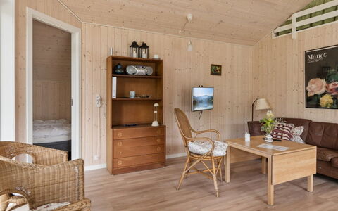 Vojdan - 600M from the Sea: Furniture, Interior Design, Flooring, Floor, Wood, Ceiling, Room, Wood Flooring, Living Room, Lighting