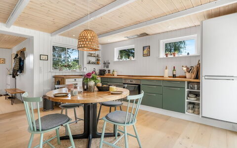Jenvold - 1.5Km from the Sea: Furniture, Interior Design, Kitchen, Flooring, Wood, Countertop, Kitchen & Dining Room Table, Table, Ceiling, Chair