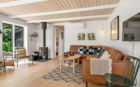 Jenvold - 1.5Km from the Sea: Furniture, Interior Design, Flooring, Wall, Floor, Wood, Ceiling, Wood Flooring, Couch, Living Room
