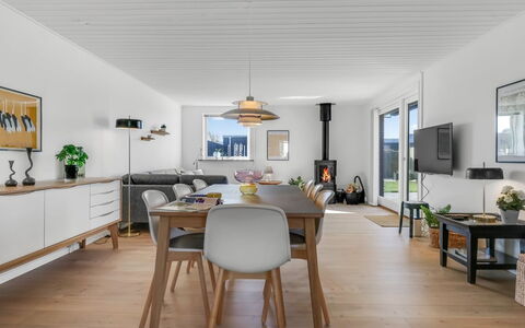 Sulo - 300M from the Sea: Furniture, Interior Design, Wood, Flooring, Kitchen & Dining Room Table, Ceiling, Table, Floor, Home, Dining Room
