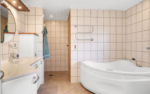 Myrte - 300M from the Sea: Flooring, Bathroom, Plumbing Fixture, Interior Design, Floor, Bathtub, Ceiling, Tap, Plumbing, Sink